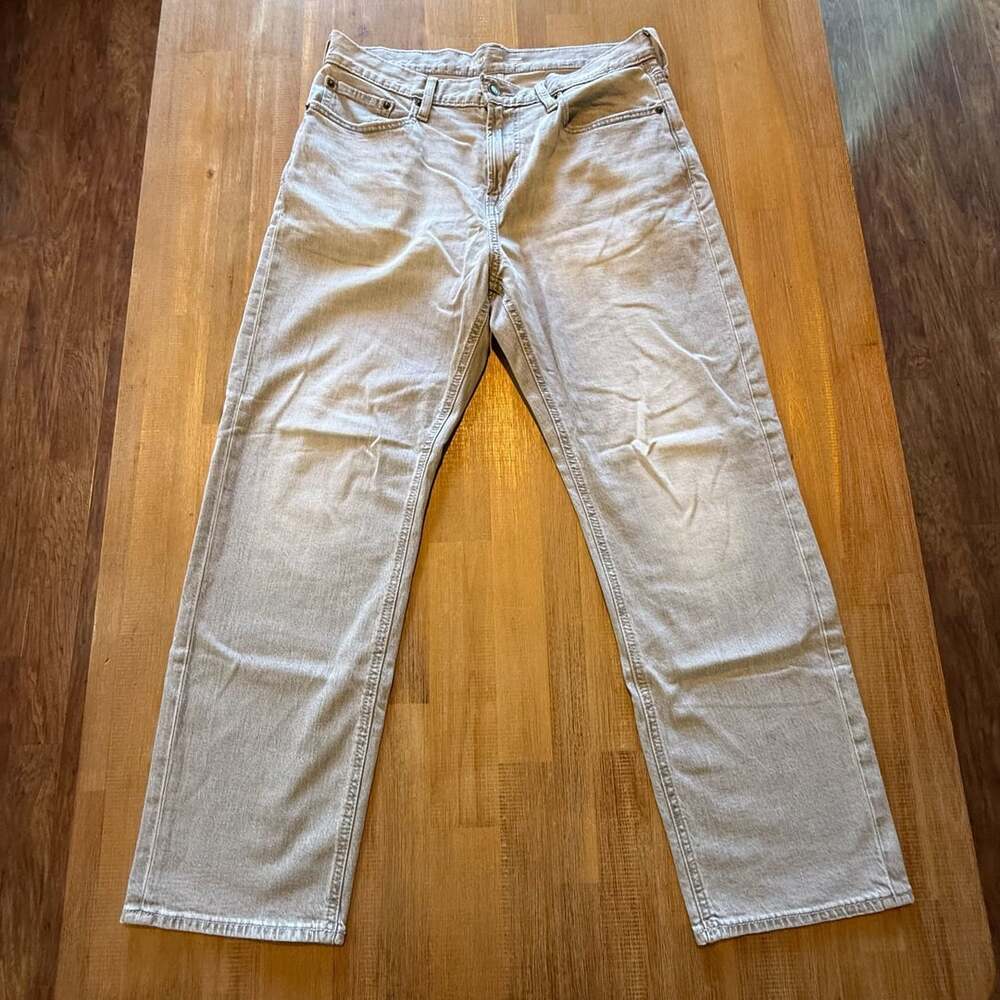 Old Navy Loose Fit Built-In Flex Gray Denim Jeans 34x30